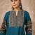 women ethnic motifs printed regular cotton kurta with trousers