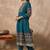 women ethnic motifs printed regular cotton kurta with trousers