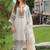 women ethnic motifs embroidered regular thread work liva kurta with trousers & with dupatta