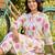 women printed regular cotton kurta with trousers