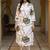 women floral printed regular cotton kurta with trousers
