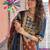 ethnic motifs printed cotton straight kurta with trousers & dupatta