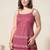 women ethnic motifs printed regular cotton kurta with trousers
