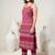 women ethnic motifs printed regular cotton kurta with trousers