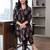 women ethnic motifs printed regular cotton kurta with trousers