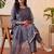 women ethnic motifs embroidered regular sequinned kurta with trousers & with dupatta