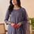 women ethnic motifs embroidered regular sequinned kurta with trousers & with dupatta