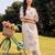 women floral printed regular kurta with trousers