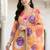 women floral printed regular kurta with trousers & with dupatta