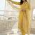 women ethnic motifs embroidered regular thread work kurta with trousers & dupatta