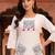 women printed regular cotton kurta with trousers