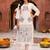 women printed regular cotton kurta with trousers