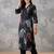 women printed regular kurta with trousers