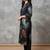 women printed regular kurta with trousers