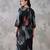 women printed regular kurta with trousers