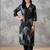 women printed regular kurta with trousers