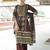 women ethnic motifs printed regular cotton kurta with trousers & with dupatta