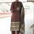 women ethnic motifs printed regular cotton kurta with trousers & with dupatta