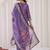 women floral printed regular thread work kurta with trousers & with dupatta