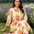 women printed regular cotton kurta with trousers