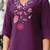 women floral embroidered regular thread work liva kurta with trousers & with dupatta