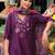 women floral embroidered regular thread work liva kurta with trousers & with dupatta