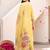 women floral embroidered regular thread work liva kurta with trousers & with dupatta