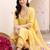 women floral embroidered regular thread work liva kurta with trousers & with dupatta