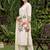 floral printed regular kurta with trousers & with dupatta