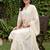 floral printed regular kurta with trousers & with dupatta