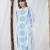 women printed regular cotton kurta with trousers & with dupatta