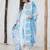 women printed regular cotton kurta with trousers & with dupatta