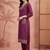 women ethnic motifs embroidered regular thread work cotton kurta with trousers