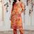 women floral printed regular kurta with trousers