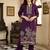 women ethnic motifs printed regular cotton kurta with trousers
