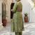 women ethnic motifs embroidered regular thread work kurta with trousers