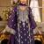 women ethnic motifs regular thread work kurta with trousers & dupatta