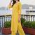 women printed regular cotton kurta with palazzos