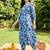women floral printed regular cotton kurta with trousers