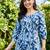 women floral printed regular cotton kurta with trousers