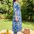women floral printed regular cotton kurta with trousers