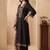 women floral embroidered regular thread work liva kurta with trousers & with dupatta