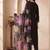 women floral embroidered regular thread work liva kurta with trousers & with dupatta