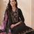 women floral embroidered regular thread work liva kurta with trousers & with dupatta