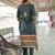 women ethnic motifs printed regular cotton kurta with trousers & with dupatta