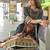 women ethnic motifs printed regular cotton kurta with trousers & with dupatta