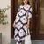 women floral printed regular kurta with trousers