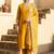 women ethnic motifs regular thread work kurta with trousers & with dupatta