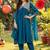 women ethnic motifs embroidered empire kurta with trousers & with dupatta