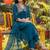 women ethnic motifs embroidered empire kurta with trousers & with dupatta